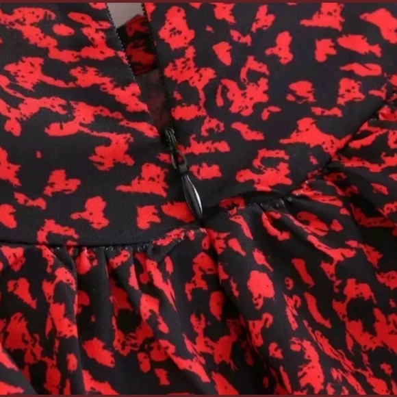 Leopard Dress Sweet Ruffles Long Sleeve - Picture 8 of 8